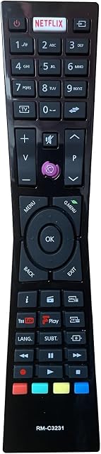 NEW Replacement JVC RM-C3231 Remote Control fit for JVC SMART 4K LED TV RMC3231 LT-32C670 LT-32C661 LT-24C660 LT-24C661 LT-32C660 - No Setup Required