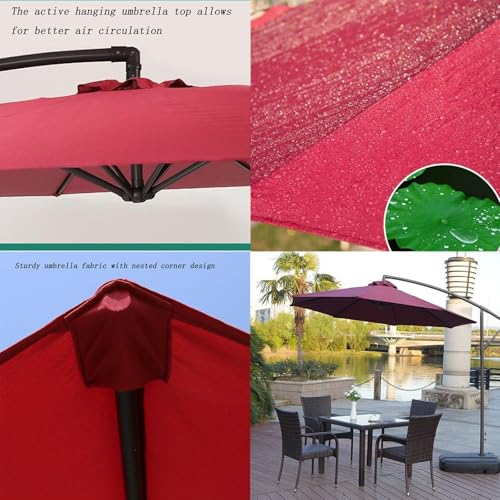 Sangles et auvent de remplacement pour parasol de jardin résistant aux intempéries