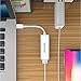 USB C to Magsafe, Answin Magsafe to USB C Adapter USB-C to Magsafe 1 & 2 Magnetic T-Tip/L-Tip Charging Connector Compatible for New MacBook Pro 13'', New iPad Pro 2018 and More (White)