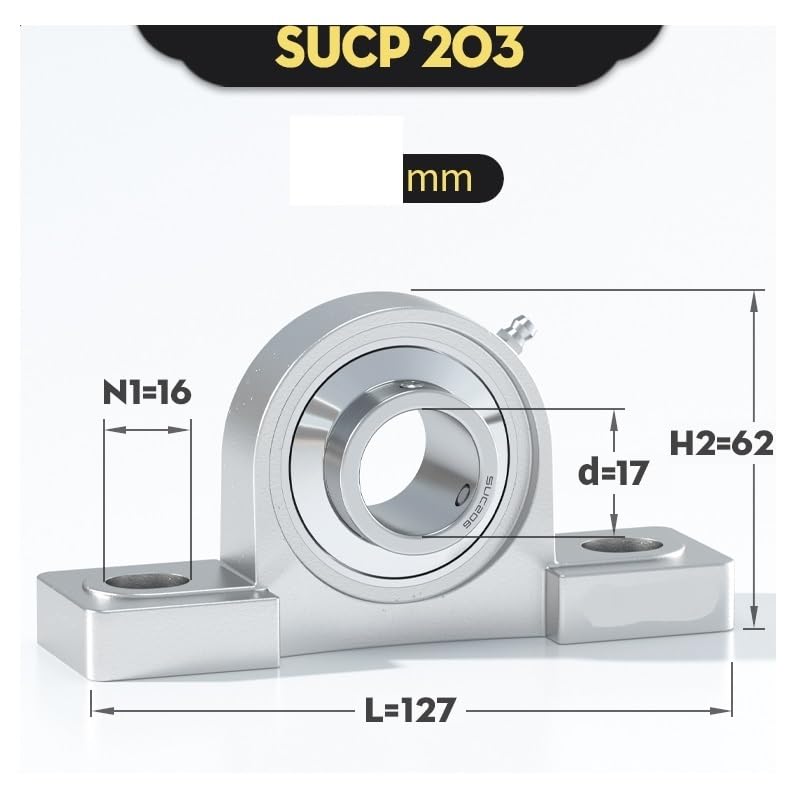 Roulement à billes à insert inox pour réparer un palier SUCP203 - 3