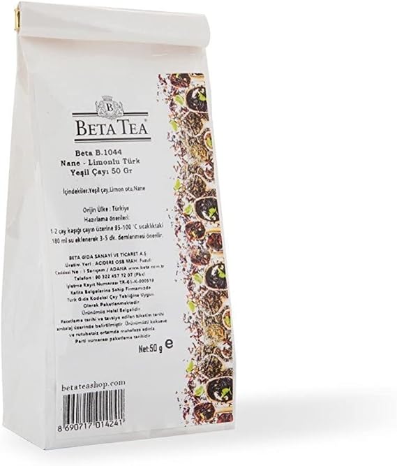 Beta Nane Limonlu Yeşil Çay 50gr - B.1044