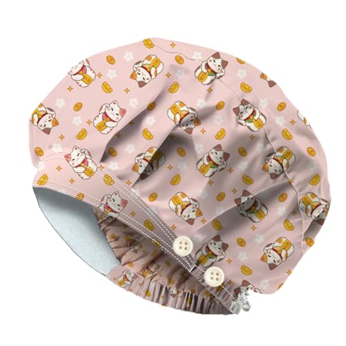 Bonnet infirmière coton réglable pour longues gardes hôpital