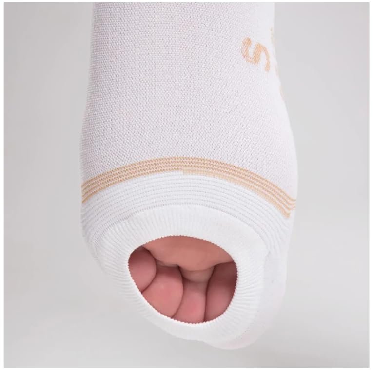 LIPOELASTIC® Lipothrombo AG, calze unisex autoreggenti antiembolia a compressione graduata (IT, Testo, L, Regular, Regular, bianco)