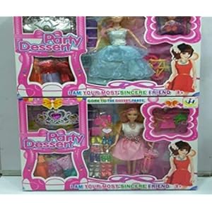 Brunte Doll for Girls Beautiful Fashion Party Doll and Accessories