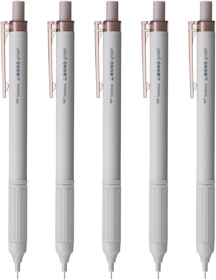 Tombow Mechanical Pencil, Monograph Light, 0.5mm, Grayish Blue, 5 pcs SH-MGL45-5P