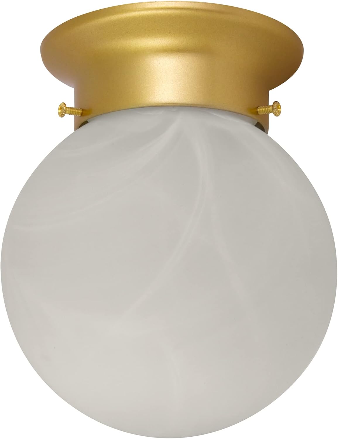 Design House 588764SG Traditional 1 Indoor Ceiling Mount Globe Light Dimmable for Bedroom