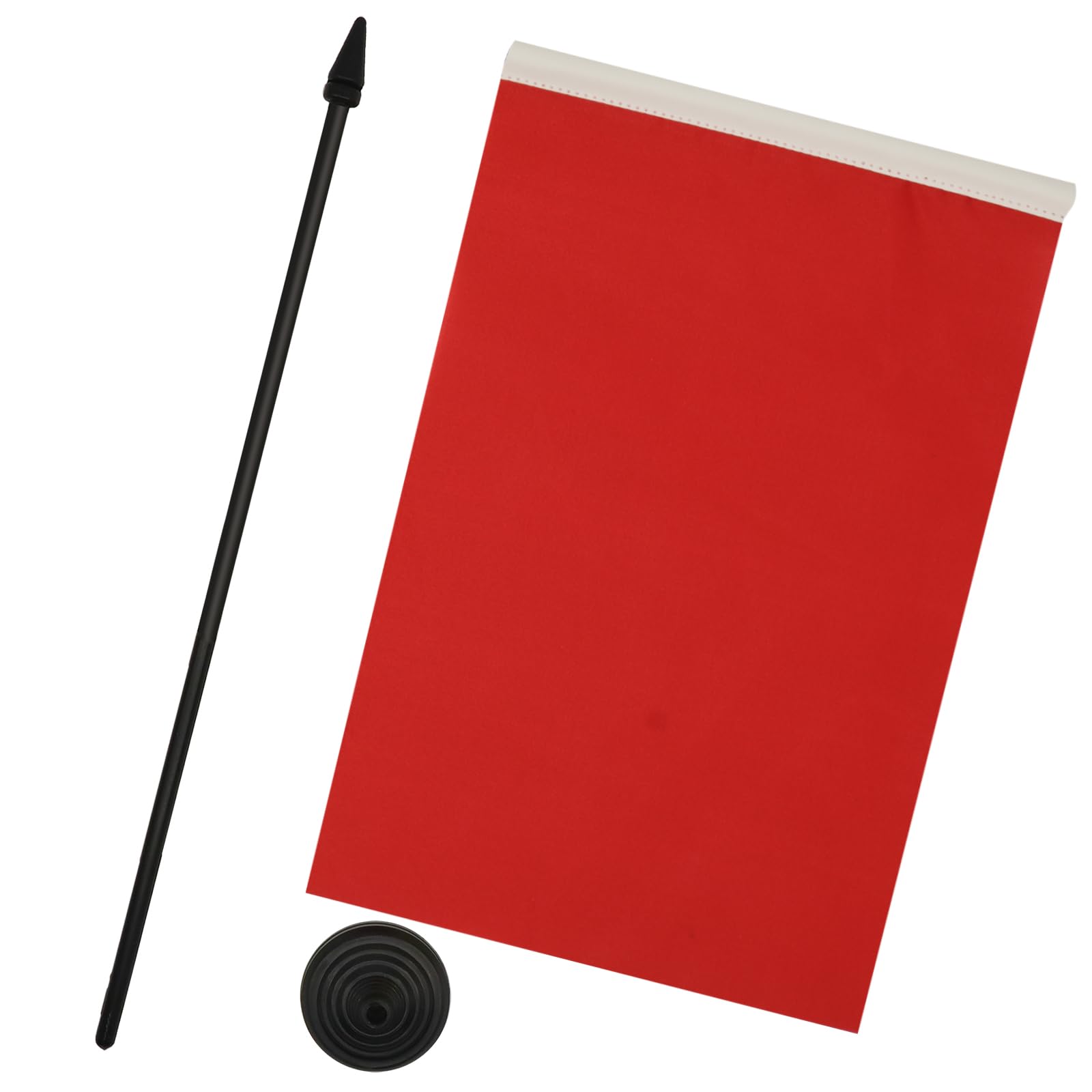 AZ FLAG Bandiera Da Tavolo Monocolore Rosso 21x14 cm