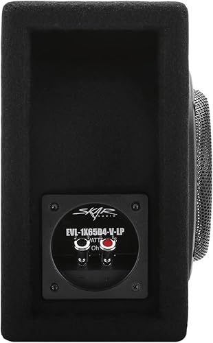 Miniatura 5 de Skar Audio EVL-1X65D4-V-LP 6.5" 400 vatios ranura de perfil bajo cargado puerto de subwoofer para coche