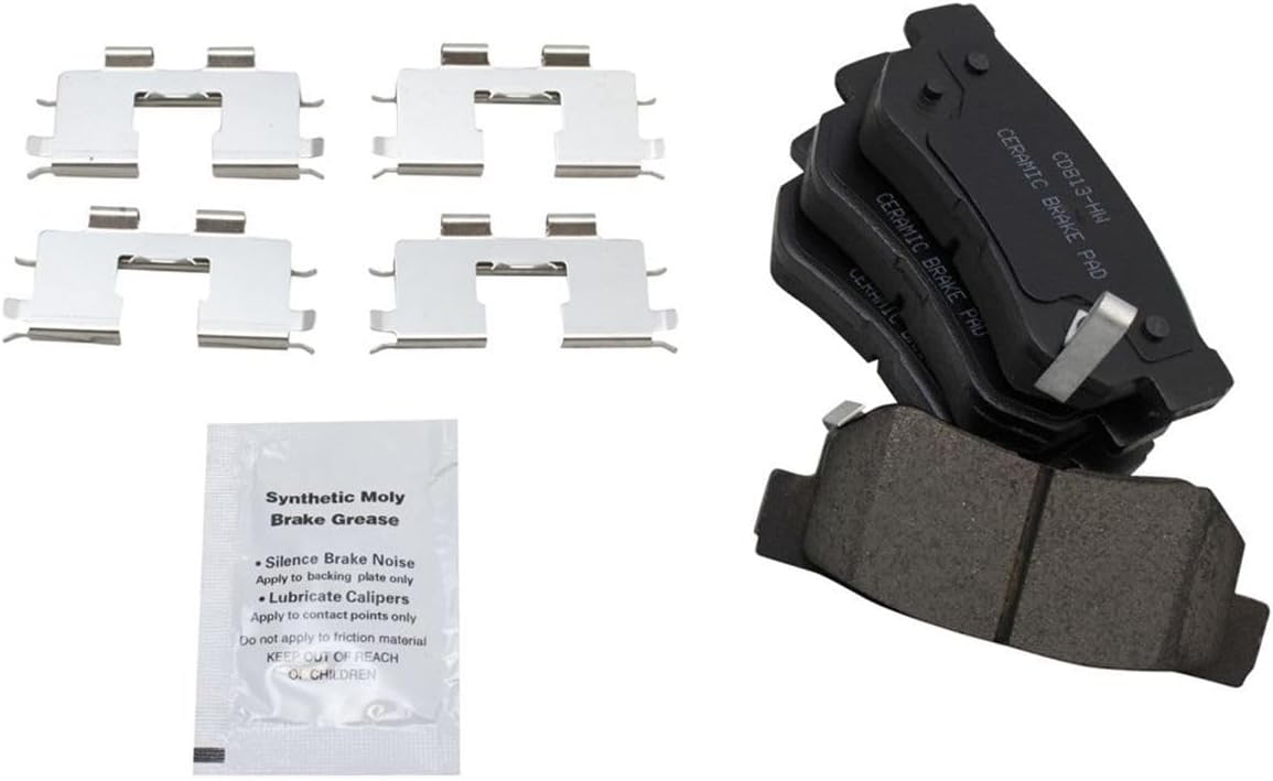 Brake Pads & Rotors Cleaner & Fluid Kit Ceramic for Kia for Amanti 3.5L 2004-2006 BKA19581 5830226A20, simple installation