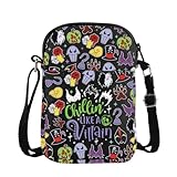 Villains - Bolso de mano Chillin is Like A Villain, bolso cruzado para el hombro, bolso de hombro de bruja malvada, bolso de mensajero, Bandolera de villano, 15*21*2cm