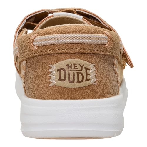 HEYDUDE Toddler Wells AC Classic Slip On Shoes, Light Grey Size 8 | Lightweight Easy On Toddler Shoes - image 7