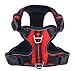 PUPTECK Best Front Range No-Pull Dog Harness with Vertical Handle,Calming Adjustable Reflective Outdoor Adventure Pet Vest,Red L