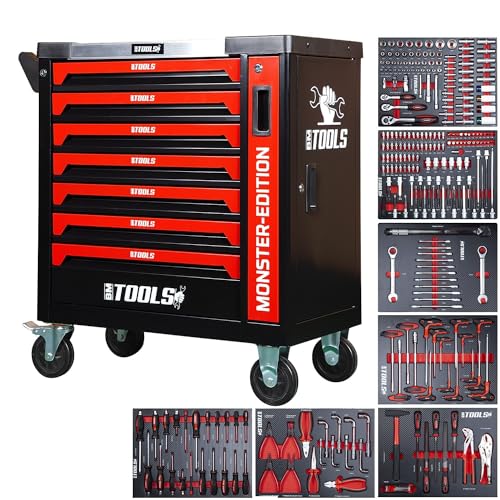 Servante d'atelier BM TOOLS 9/7 MONSTER-EDITION-RED