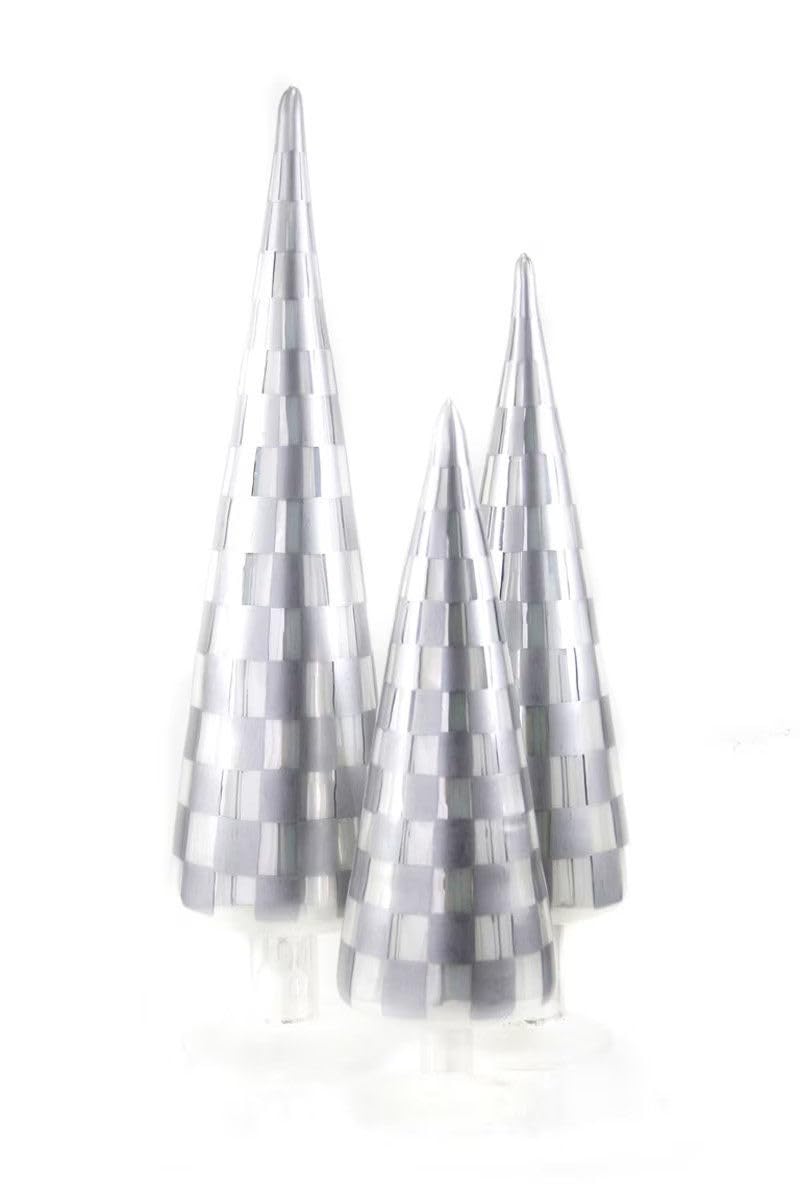Cody Foster Trees Gray Set of 3 Glass 18 25 CD-1624-GY