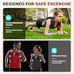 BAGAIL Weighted Vest, 5lbs/10lbs/12lbs/15lbs/20lbs/25lbs/30lbs Weight Vest with Detachable Phone Pouch, Rucking Vest for Women, Men, Walking, Weight Loss, Training, Running - Image 4