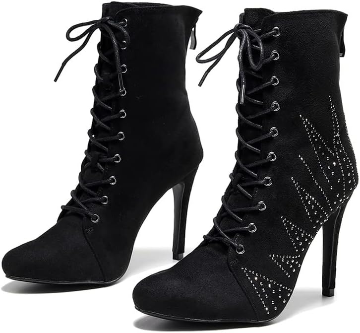 TINRYMX Women Dance Boots - Comfortable Ankle Support