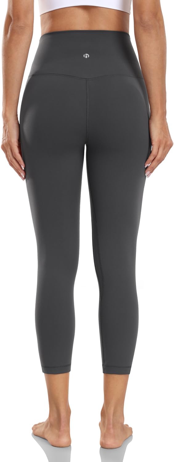HeyNuts Yoga Pro Leggings 21'' Capri, Buttery Soft High Waisted Lounge Yoga Pants - Image 5