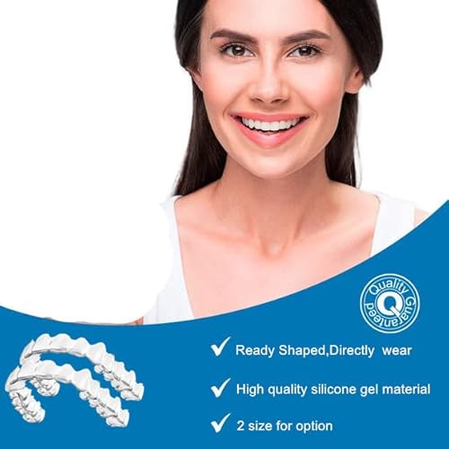 Sowsmile Silicone Gel Soft Dental Oral Teeth Tooth Whitening Trays Anti Grinding Tooth Whitener Mouth Night Guard Bruxism Braces (Big Size Upper) #TOP3