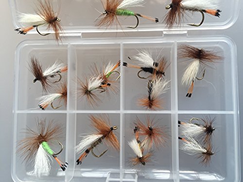 Trude Pesca Moscas Para Pesca de Trucha Juego de dieciséis Tamaño 8 - 12 trucha Pesca con Mosca Pack # 319 A Cover