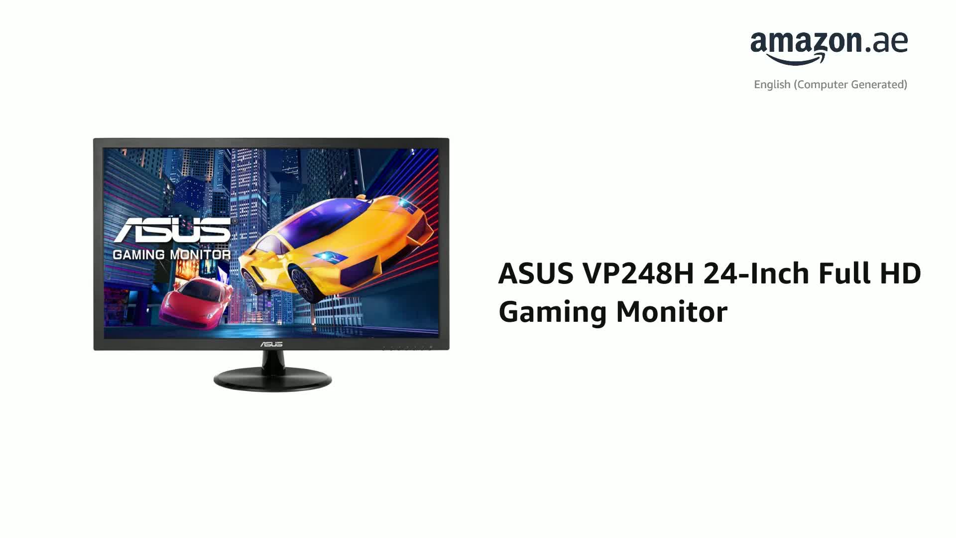 ASUS VP248H Gaming Monitor, FHD (1920X1080), Va, HDMI, Black, WLED