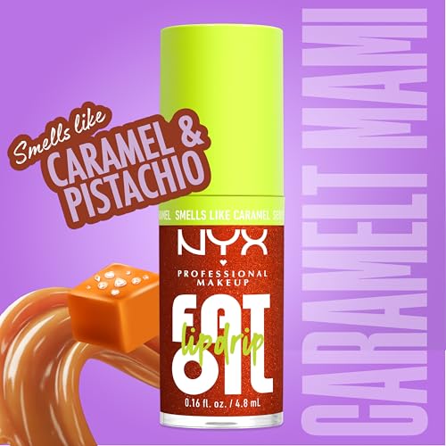 NYX PROFESSIONAL MAKEUP Fat Oil Lip Drip, Moisturizing Lip Oil Gloss, Tinted Formula & Up to 12 HR Hydration, Vegan & Cruelty-Free - Caramelt Mami (Bronze) - image 4