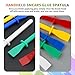 15pcs Glue Spreaders and Smear Sticks, Glue Brush Colored,Plastic Glue Smear Sticks Applicator,DIY Art Leather Craft Tool, Easy Clean Polypropylene Plastic