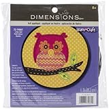 Dimensions Crafts 72-74061 Little Owl Felt Applique