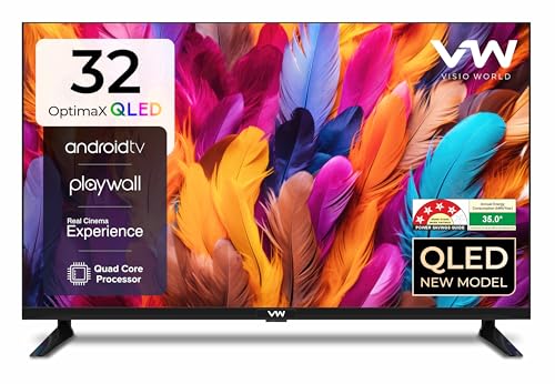 VW 80 cm (32 inches) OptimaX Series HD Ready Smart QLED Android TV VW32AQ1