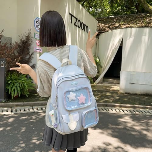 Sac à dos à poches transparentes pour voyages et étudiants actifs