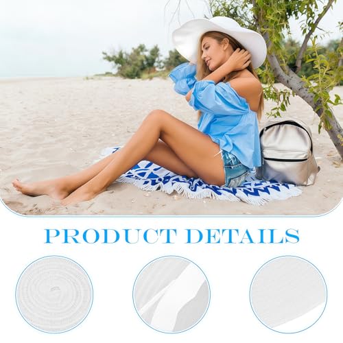 Sombrero de paja para mujer con ala ancha blanco miniatura 3