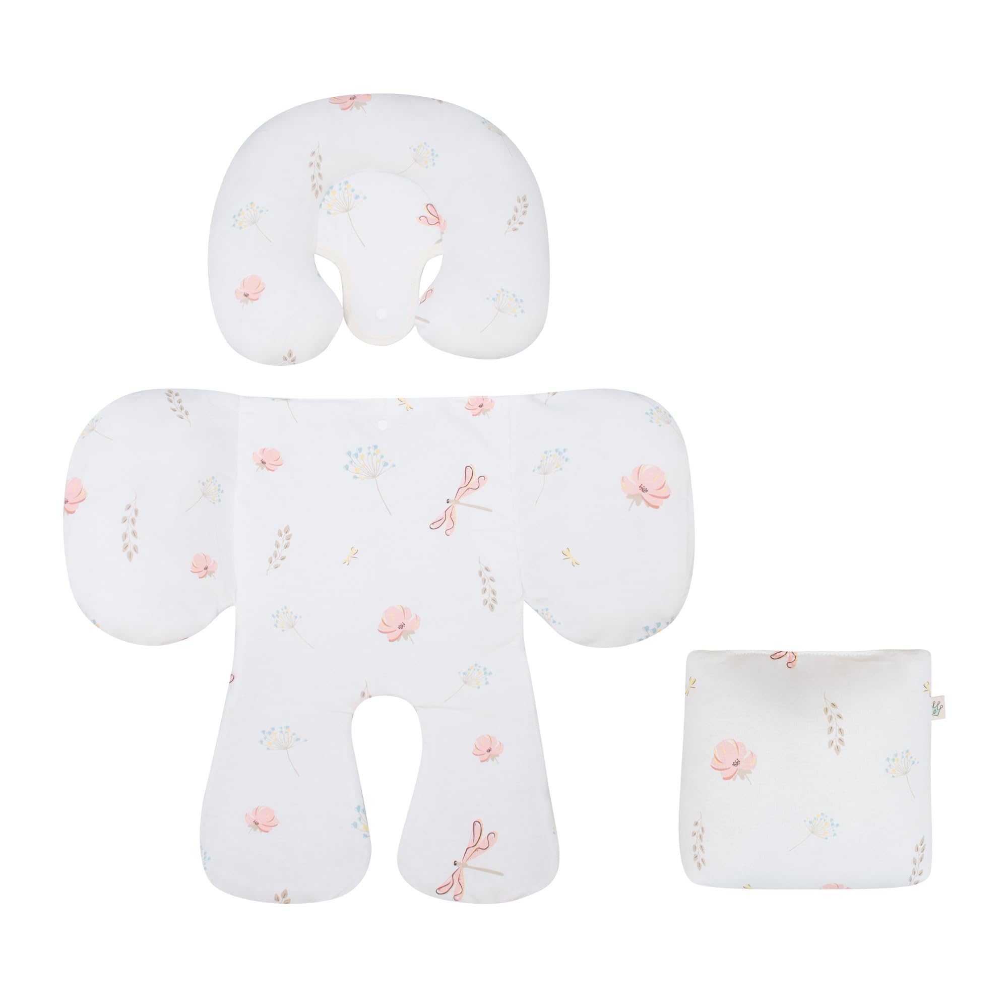 JYOKO Kids Uniwersalny reduktor antyalergiczny dla niemowląt 100% bawełna (Dragonfly, 3 sztuki)
