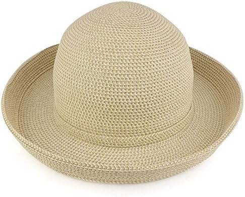 Trendy Apparel Shop Ladies Large Kettle Brim Stylish Paper Braid Summer Hat image 5