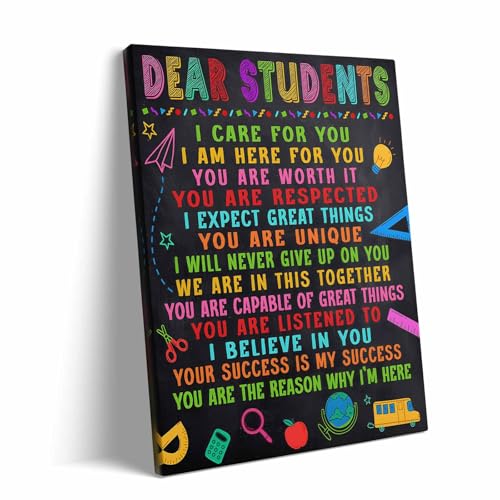 Inspirational School Wall Art for Classroom & Kids Room