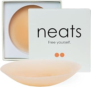 NEATS Nippelpads, hypoallergenem Silikon Brustwarzenabdeckungen für Frauen, Damen Nipple Cover mit Brustwarzenschutz, wied...