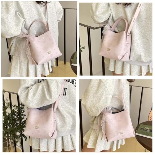 Crossbody Bags for Women Trendy Purse for Ladies Shoulder Sling Tote Handbags Cute Dog Print Butterfly Bow Fashion2