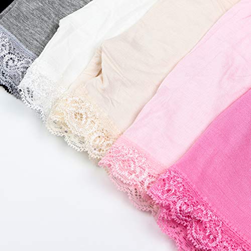 Auranso Girls Dance Shorts Solid Color Safety Bike Shorts Lace Mix 5-7X #TOP5