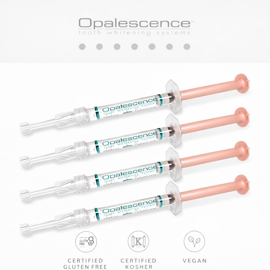 Opalescence 10% Gel Syringes Teeth Whitening - Refill Kit (4 Syringes Total) Carbamide Peroxide. Made by Ultradent, in Melon Flavor. Tooth Whitening Refill Syringes