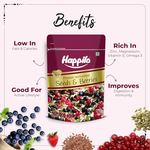 Image of Happilo Premium International Seeds & Berries 200g (Pack of 5)