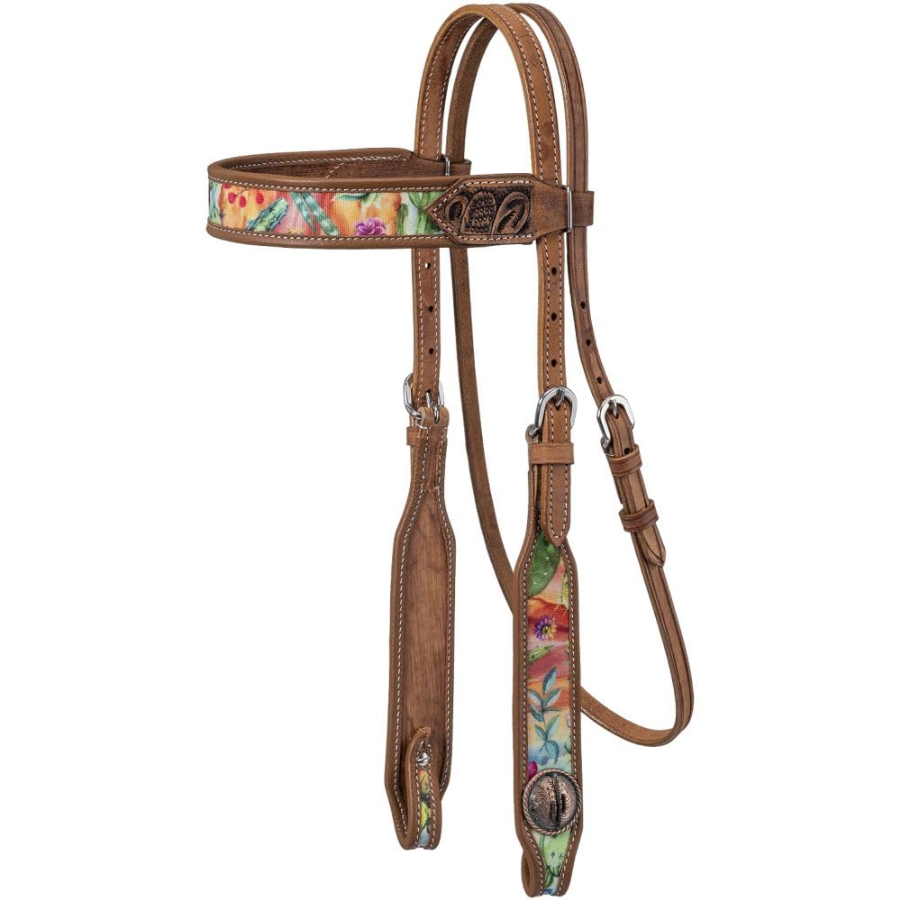 Tough 1 Cactus Print Browband Headstall