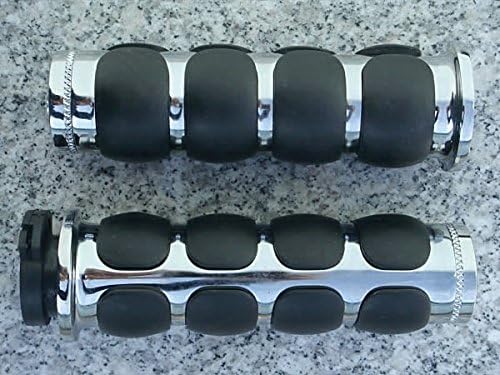 i5 Chrome Palm Rest Hand Grips for Harley Davidson Sportster Softail Dyna Road King Electra Tour Street Hydra Super Wide Glide V-Rod VRSC FXD FLD FLS FXS FX FL XL 883 1200