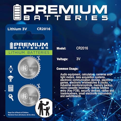Paquete de 6 pilas de moneda CR2016 3V Premium miniatura 2