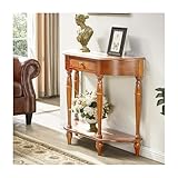 Polyvalente – Son design en demi-lune permet un gain de place et s'intègre parfaitement contre un mur ou dans un angle. Utilisez-la comme console dans l'entrée, table d'appoint derrière le canapé, table basse dans le salon ou table décorative pour habiller un mur vide.