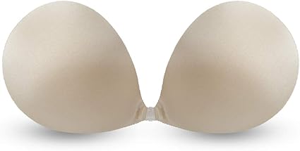 NuBra Seamless Super Light Adhesive Bra, B Cup, Nude at Amazon Women’s
