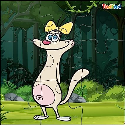 TodFod 6-in-1 Wooden Jigsaw Puzzle for Kids 3-8 Years | 54 Pieces Cartoon Oggy Cockroach Puzzle Set | Educational Learning Toy, Brain Booster, IQ Development Activity Game for Toddlers Boys Girls Gift 2