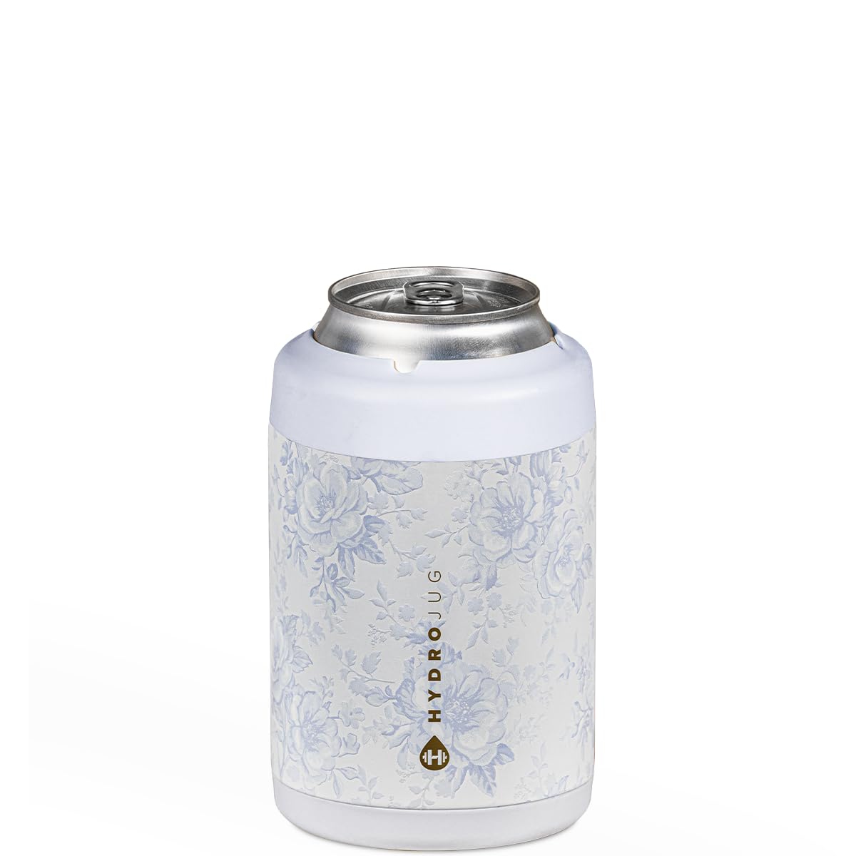 HydroJug Standard Can Cooler - 2-in-1 Insulated Can Cooler Cup - Stainless Steel Can Holder with Non-Slip Rubber Base - Screw-Top Lid - Dishwasher Safe - 12oz, Cherish