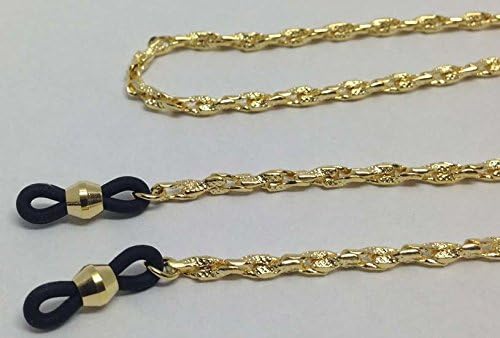 Gold Plated Eyeglass Reading Glasses Eyewear Chain