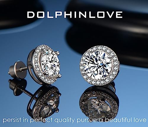 Diamond Stud Earrings For Women Gifts For Wife Mom Girlfriend 0.8Ct-2Ct Moissanite Stud Earrings ,18K White Gold Plated Silver With Screw Ear Backs , Annivers Ary Jewelry Present For Wife , Birthday Valentines Gifts (2.0Ct, 2.0 Carats ( 1.0 Ct Each )) #TOP2