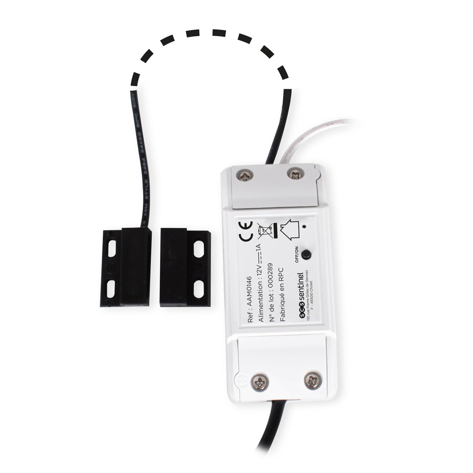 SCS Sentinel, AAM0146, Module Récepteur Connecté Wi-Fi pour Motorisation de Portail, 12V DC non fournie - câble 5 m, Commande à distance, Compatible multi-marque, Contrôle vocal, WifiGate