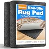 Songrey 8′ x 9’11” Rug Pad Felt Fabric & Rubber Gripper, Thick Cushion Non Slip Rug Pads Under Area Rugs, Anti Slip Mat Carpet Protector for Hardwood Floors, Keep Carpets in Place and Safe