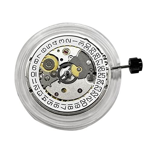 Seprendi SW200 Uhrwerk Drei-Nadel 3 Uhr 4,5 Einzelkalender Hochpräzises automatisches mechanisches Uhrwerk Uhrenersatz, silber, Modern
